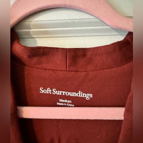 Soft Surroundings Terracotta Ponte Knit Dress Size Medium A Line EUC - Picture 3 of 4